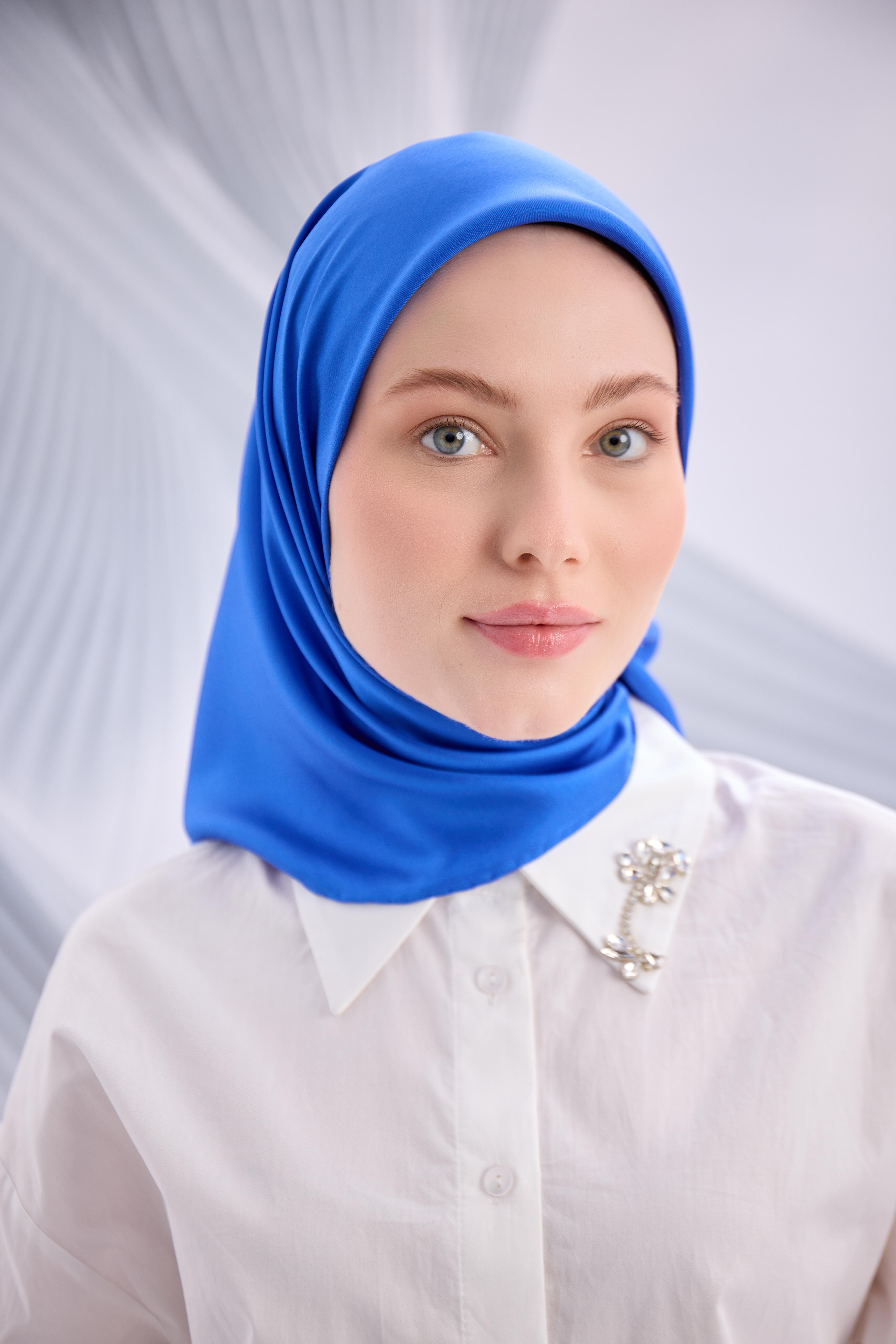 SAKS DÜZ SURA İPEK EŞARP-YQ01001