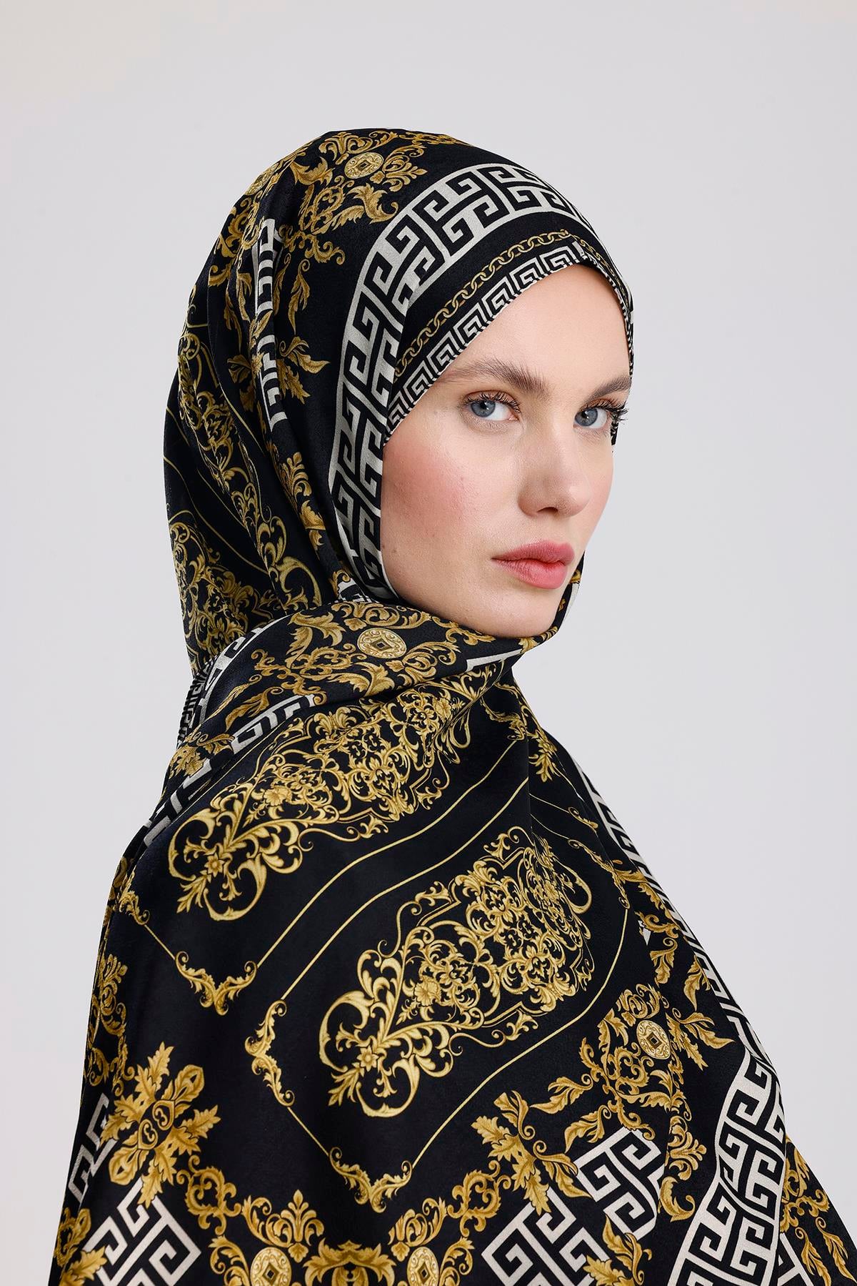 SİYAH-GOLD SCABELLA PREMIUM ŞAL