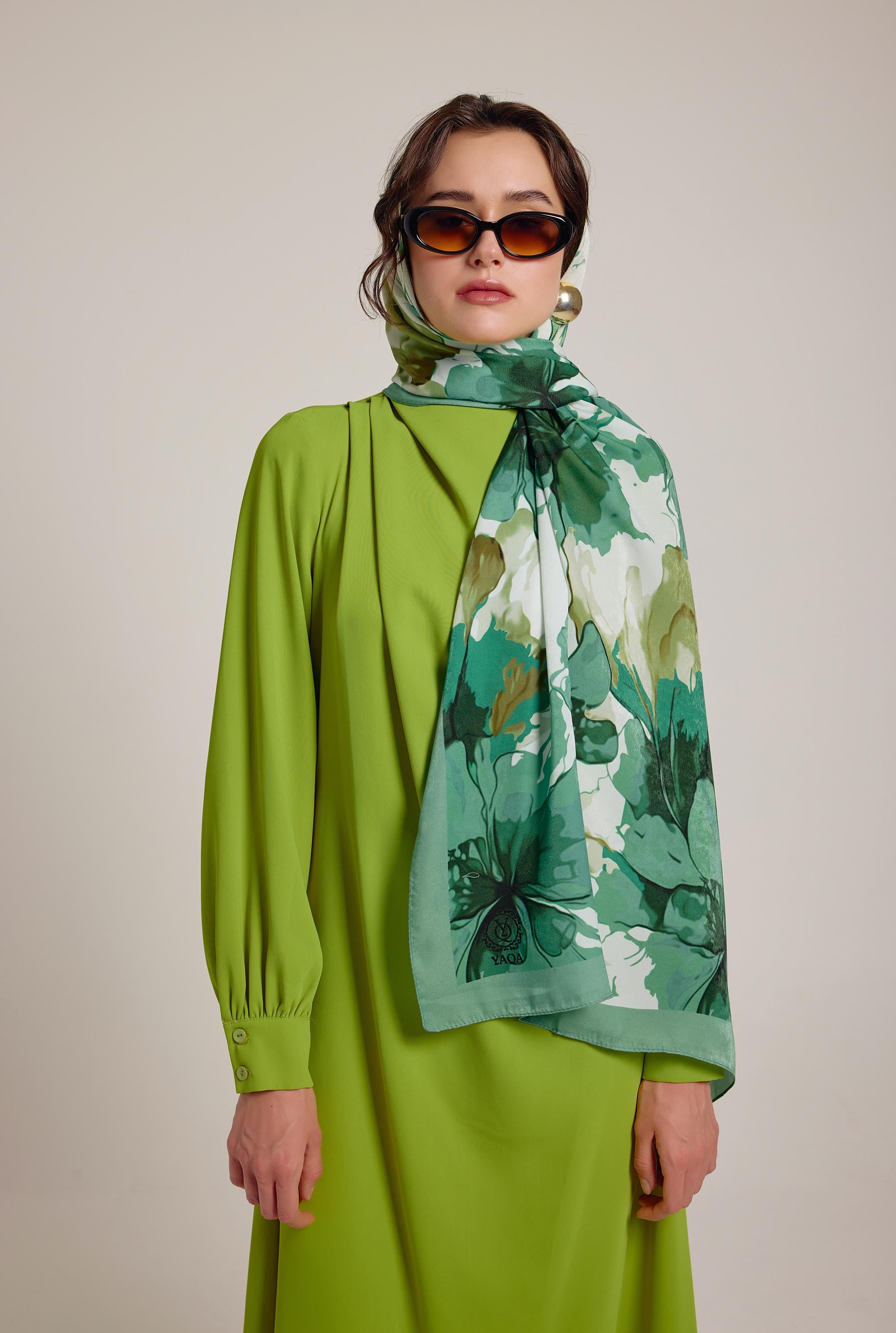 YEŞİL FLOWER ŞAL
