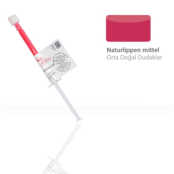 LaBina Naturlippen mittel - Orta Doğal Dudaklar (Tek Kullanımlık Kalıcı Makyaj Boyası)
