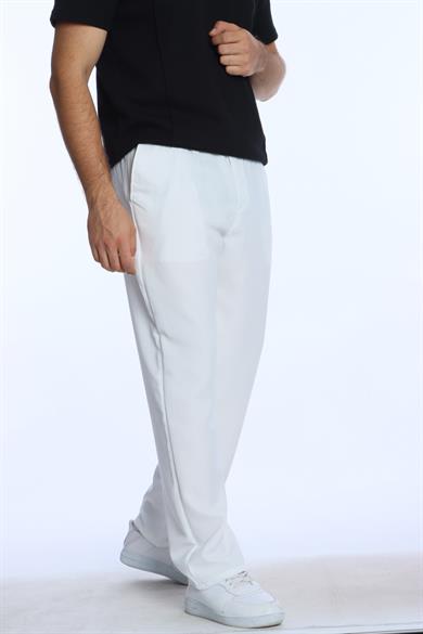 Ars 1225 Lastikli Keten Baggy Beyaz