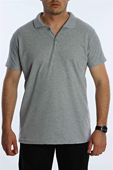 Betep Polo Yaka Tşört Açık Gri