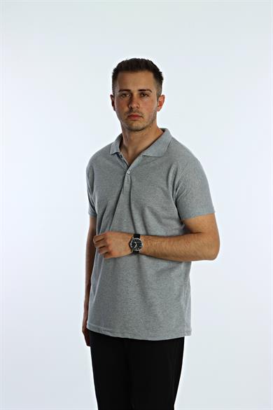Betep Polo Yaka Tşört Açık Gri