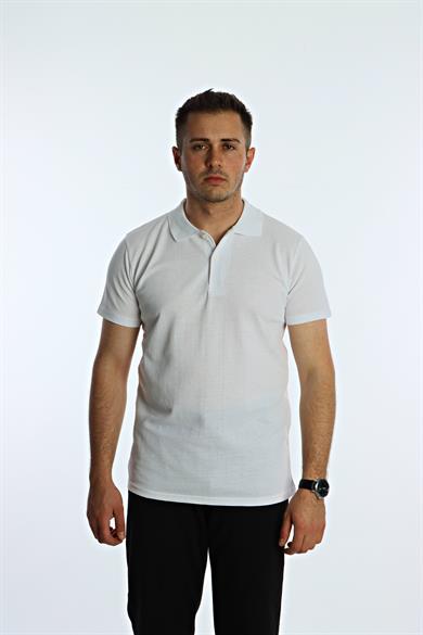 Betep Polo Yaka Tşört Beyaz