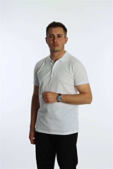 Betep Polo Yaka Tşört Beyaz