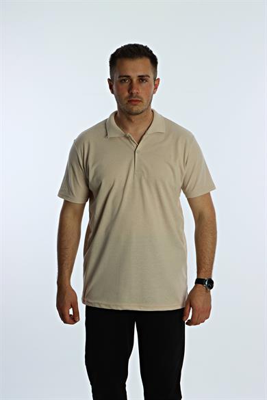 Betep Polo Yaka Tşört Krem