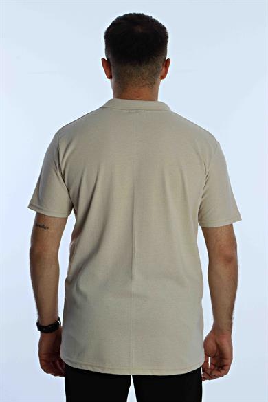 Betep Polo Yaka Tşört Krem