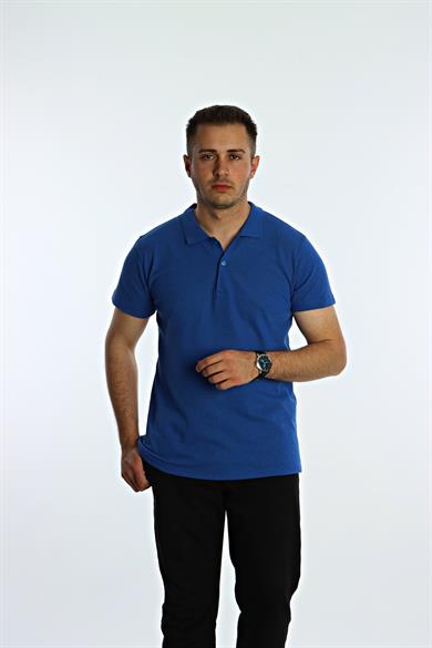 Betep Polo Yaka Tşört Saks Mavi