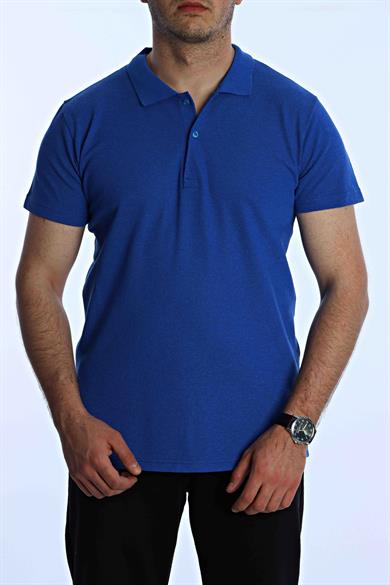 Betep Polo Yaka Tşört Saks Mavi