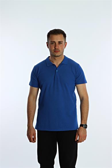 Betep Polo Yaka Tşört Saks Mavi