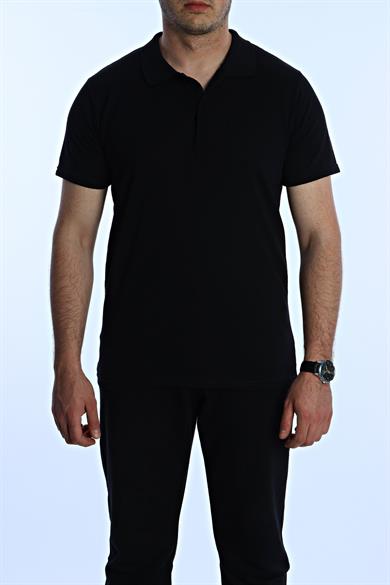 Betep Polo Yaka Tşört Siyah