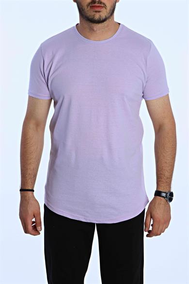 Düz Eko Oversize Tşört Lila