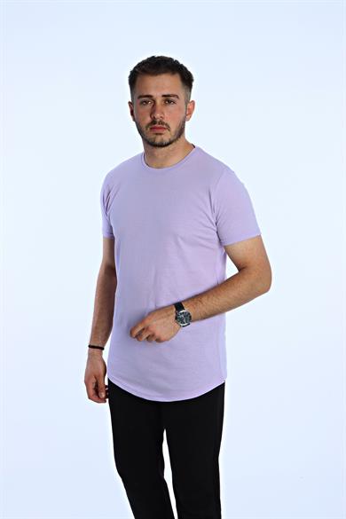 Düz Eko Oversize Tşört Lila