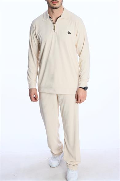 Eg38 Anka Baggy Takım Bej