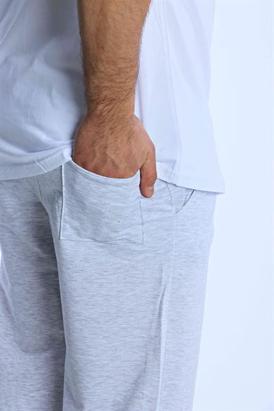 Eg38 Düz Baggy Eşofman Açık Gri