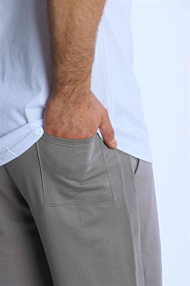 Eg38 Düz Baggy Eşofman Koyu Gri