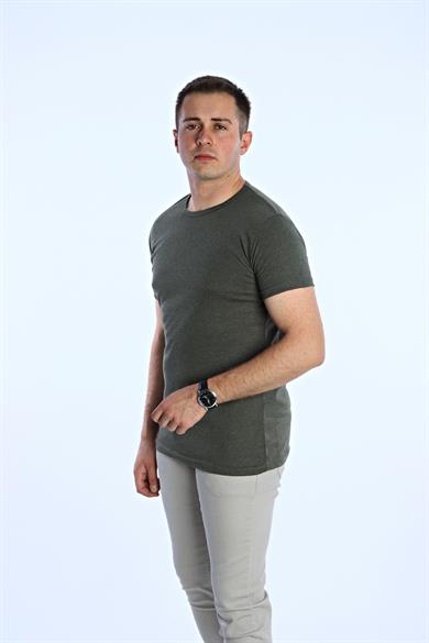 Eg38 Eko Slimfit Basic Tişört Haki