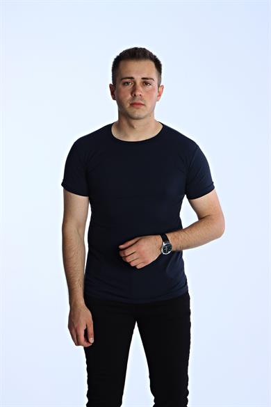 Eg38 Eko Slimfit Basic Tişört Lacivert