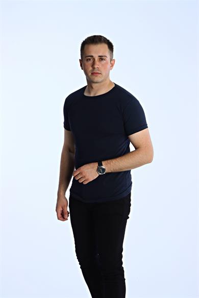 Eg38 Eko Slimfit Basic Tişört Lacivert