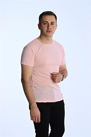 Eg38 Eko Slimfit Basic Tişört Pudra