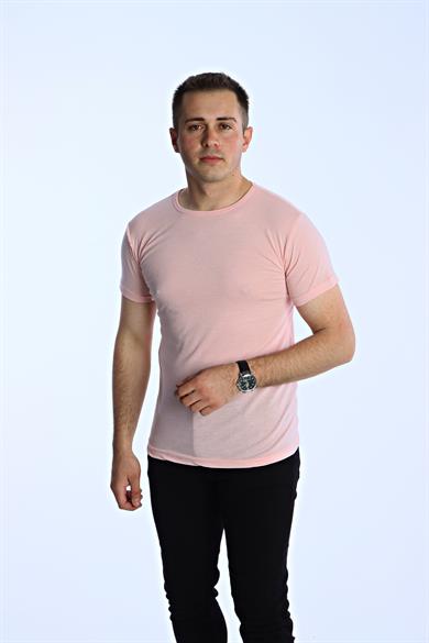 Eg38 Eko Slimfit Basic Tişört Pudra