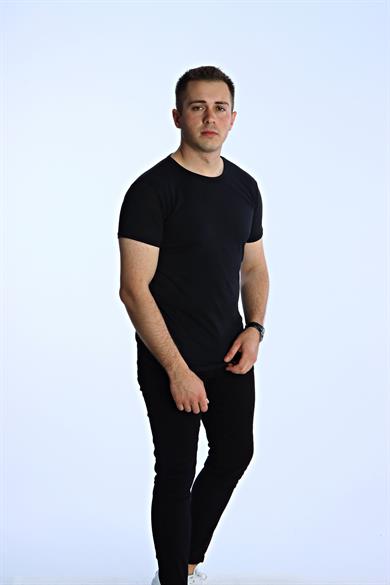 Eg38 Eko Slimfit Basic Tişört Siyah