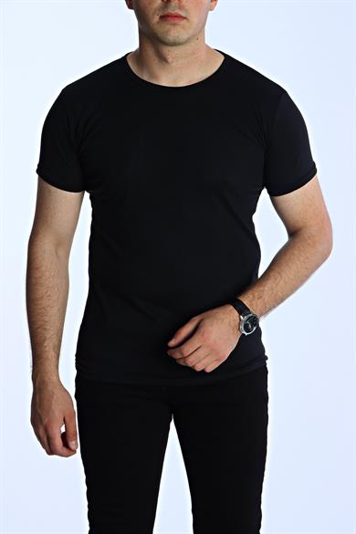 Eg38 Eko Slimfit Basic Tişört Siyah