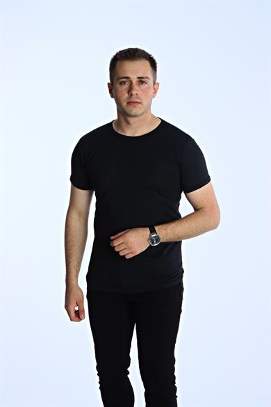 Eg38 Eko Slimfit Basic Tişört Siyah