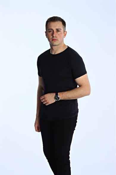 Eg38 Eko Slimfit Basic Tişört Siyah