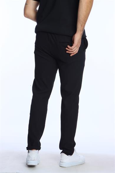 Eg38 Jamper Düğmeli Jogger Siyah