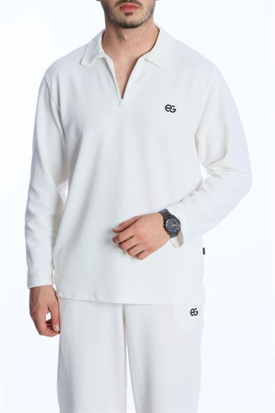 Eg38 Kapris Baggy Takım Beyaz