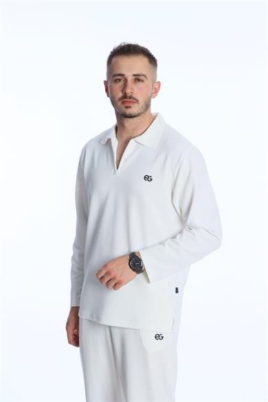 Eg38 Kapris Baggy Takım Beyaz