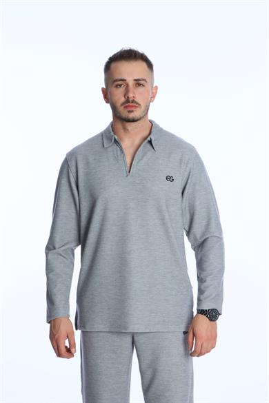 Eg38 Kapris Baggy Takım Gri