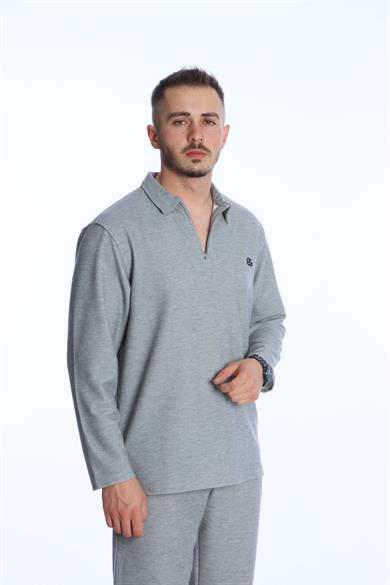 Eg38 Kapris Baggy Takım Gri