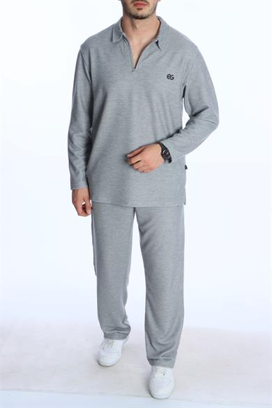 Eg38 Kapris Baggy Takım Gri