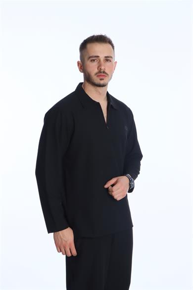 Eg38 Kapris Baggy Takım Siyah