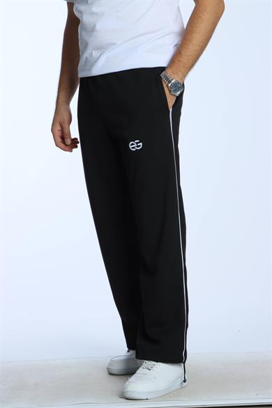 Eg38 Nakışlı Baggy Alt Siyah