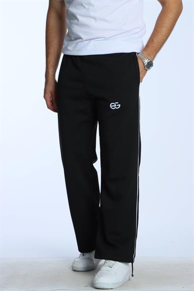 Eg38 Nakışlı Baggy Alt Siyah