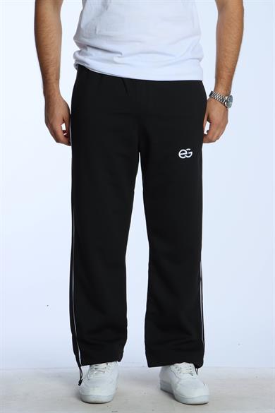 Eg38 Nakışlı Baggy Alt Siyah