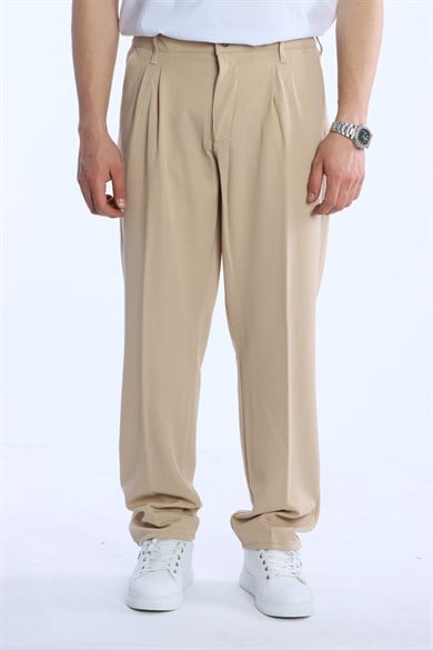 Eg38 Pileli Baggy Kumaş Pantolon Vizyon