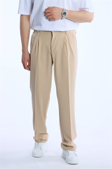 Eg38 Pileli Baggy Kumaş Pantolon Vizyon