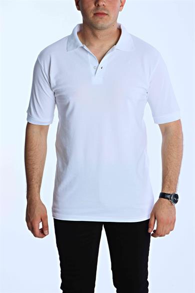 Eg38 Regular Polo Yaka Tişört Beyaz