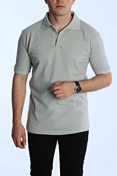 Eg38 Regular Polo Yaka Tişört Gri