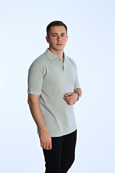 Eg38 Regular Polo Yaka Tişört Gri