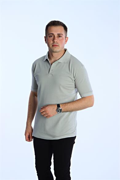 Eg38 Regular Polo Yaka Tişört Gri