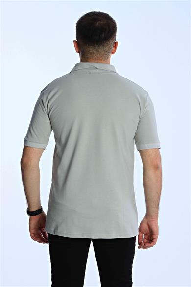 Eg38 Regular Polo Yaka Tişört Gri