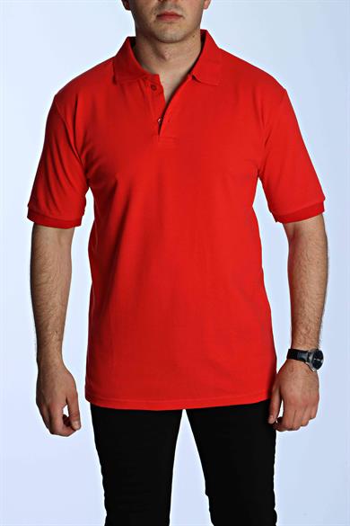 Eg38 Regular Polo Yaka Tişört Kırmızı