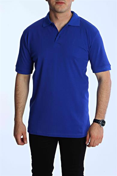 Eg38 Regular Polo Yaka Tişört Saks Mavi