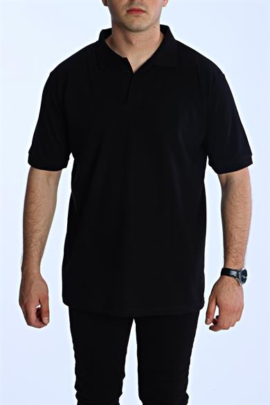 Eg38 Regular Polo Yaka Tişört Siyah