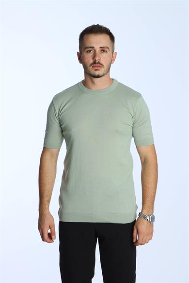 Marco Bisiklet Yaka Triko Tshirt Mint Yeşili